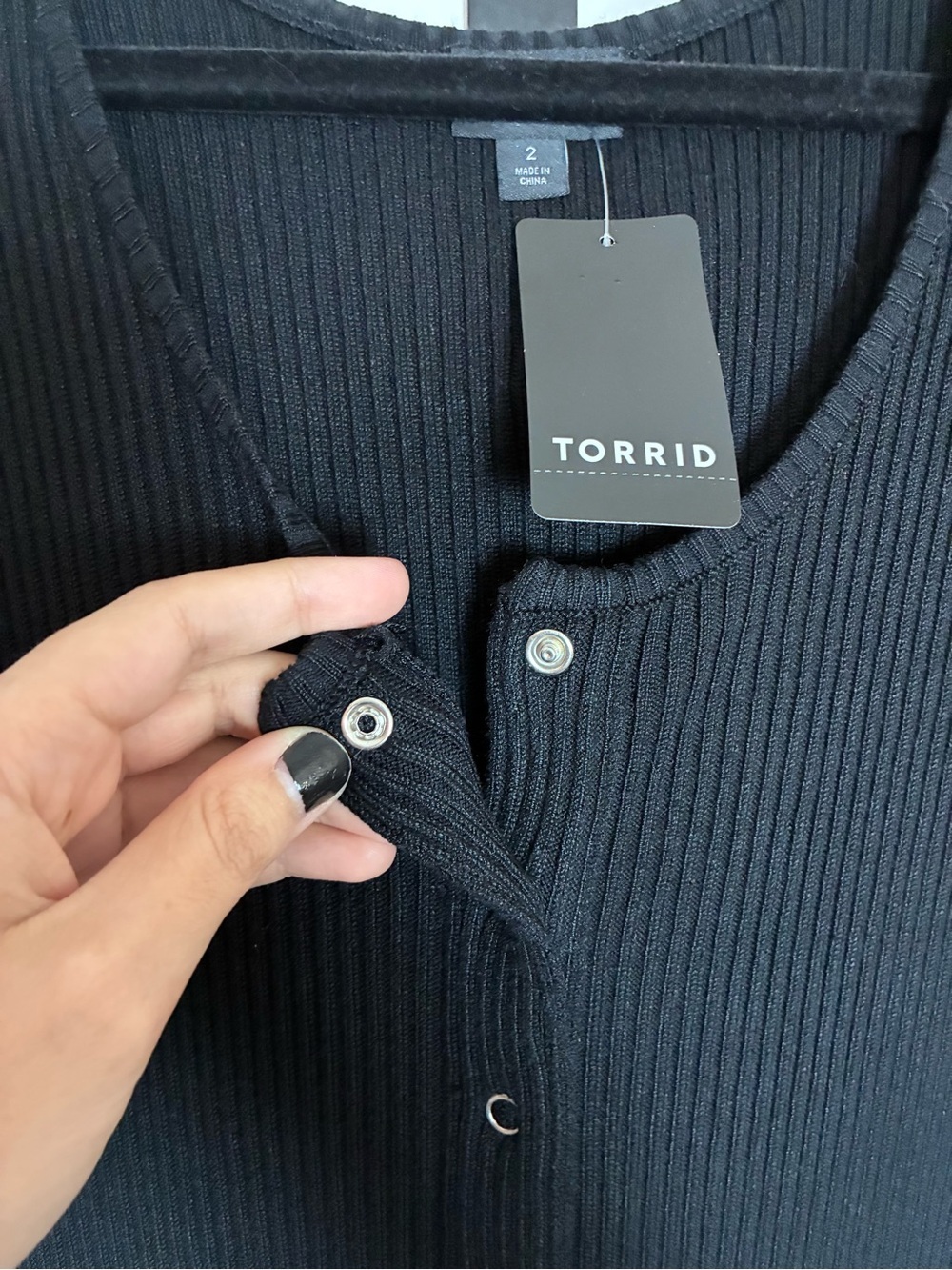 Torrid Deep Black Sleeveless Ribbed Dress Stretchy, Soft, NWT 2X - Picture 13 of 13